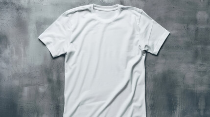 Image of a white color t-shirt with copy space