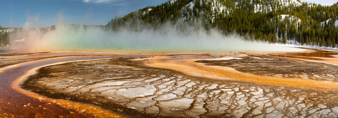 Grand Prismatic Spring Overlook in Yellowstone