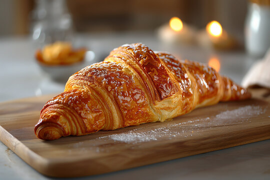 Croissant on the table