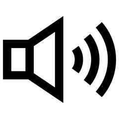 loudspeaker icon, simple vector design