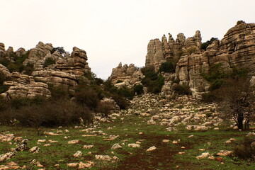 El Torcal de Antequera is a nature reserve in the Sierra del Torcal mountain range located south of the city of Antequera, in the province of Málaga