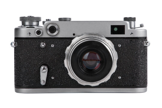 vintage photo camera on a white background. - Powered by Adobe