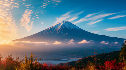 Majestic Mount Fuji at Sunrise