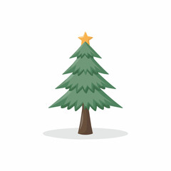 Different type of vector pine tree design vector illustration 