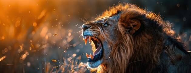 Dramatic Lion Leadership Seminar. Roaring to Success Unleashing the Power of Majestic Leadership in the Wild Kingdom