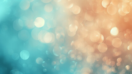 Obraz premium Soft Pastel Bokeh, Light Aquamarine & Beige Bliss