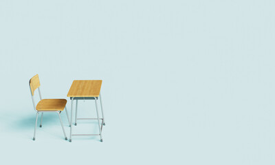 학교 책상과 의자 School Desk and Chair