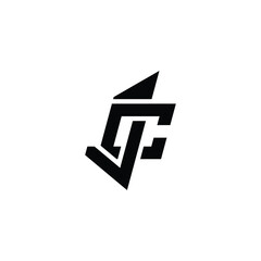 Alphabet letters Initials Monogram logo JC, CJ, J and C