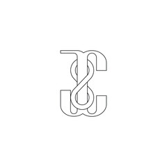 CJ or JC logo and icon design