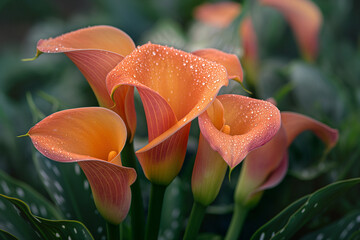 Orange Calla lily (Zantedeschia aethiopica, Arum lily, Varkoor) - 750786660