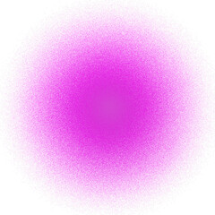 Pink grainy circle overlay- color gradient - circle diffused effect element - pink sponge isolated