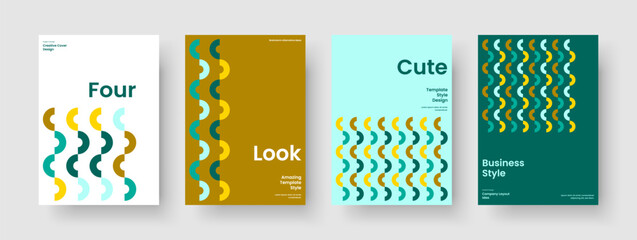 Naklejka premium Geometric Brochure Layout. Isolated Banner Design. Modern Flyer Template. Poster. Book Cover. Business Presentation. Background. Report. Journal. Magazine. Newsletter. Advertising. Catalog