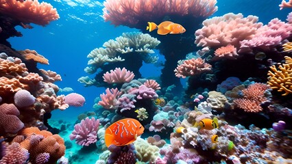  Abstrakter Hintergrund für Design - Die magische Welt der Korallen 2. - obrazy, fototapety, plakaty