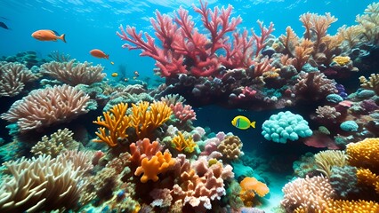 Fototapeta na wymiar Abstrakter Hintergrund für Design - Die magische Welt der Korallen 11.