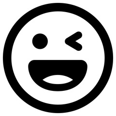 smiley icon, simple vector design