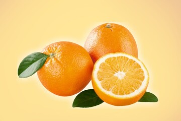 Fresh ripe juicy orange fruit