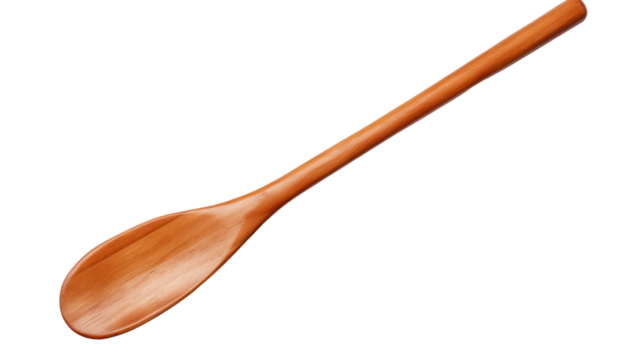 wooden sports kayak paddle isolated on transparent and white background.PNG image.