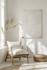 Sleek Living Room Mockup Featuring Clean Minimalist Design