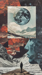 Dreamy Lofi Surrealistic Mixed Media Collage Art with AR