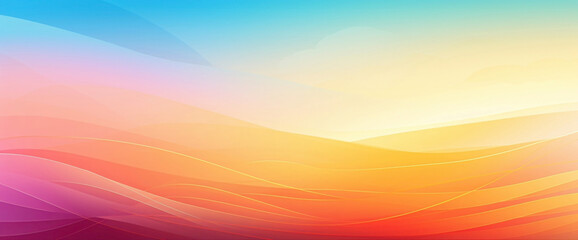 Vibrant sunrise gradient background bursting with life, mixing radiant colors to inspire graphic design endeavors.