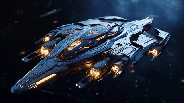 The Futuristic Spaceship - Powered by Adobe