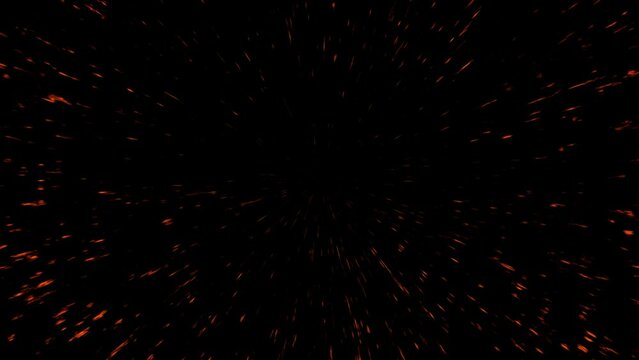 red forward speed lines in black background.