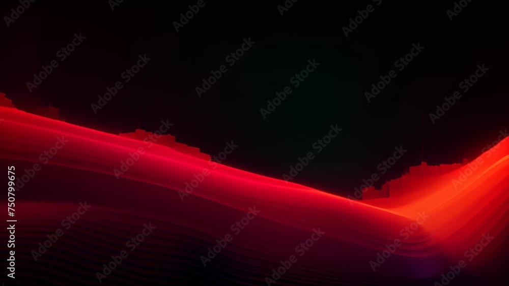 Poster abstract background with red and orange waves illustration for your design, abstract background of d