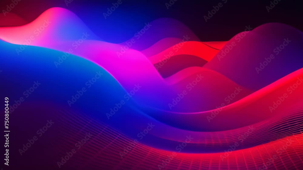 Poster abstract wave background, 3d rendering, computer digital illustration. abstract digital background w