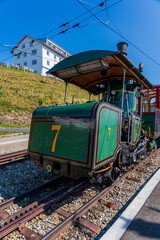 The legendary locomotive No.7, built in 1873 in Goldau, Switzerland.