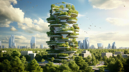 Tomorrow's Eco-Cities - obrazy, fototapety, plakaty
