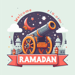 ramadan canon greeting card template poster background