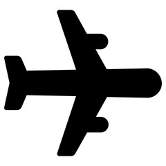 airplane icon, simple vector design