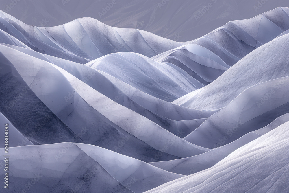 Aufkleber misty glacier. surreal landscape. background image. created with generative ai technology.
