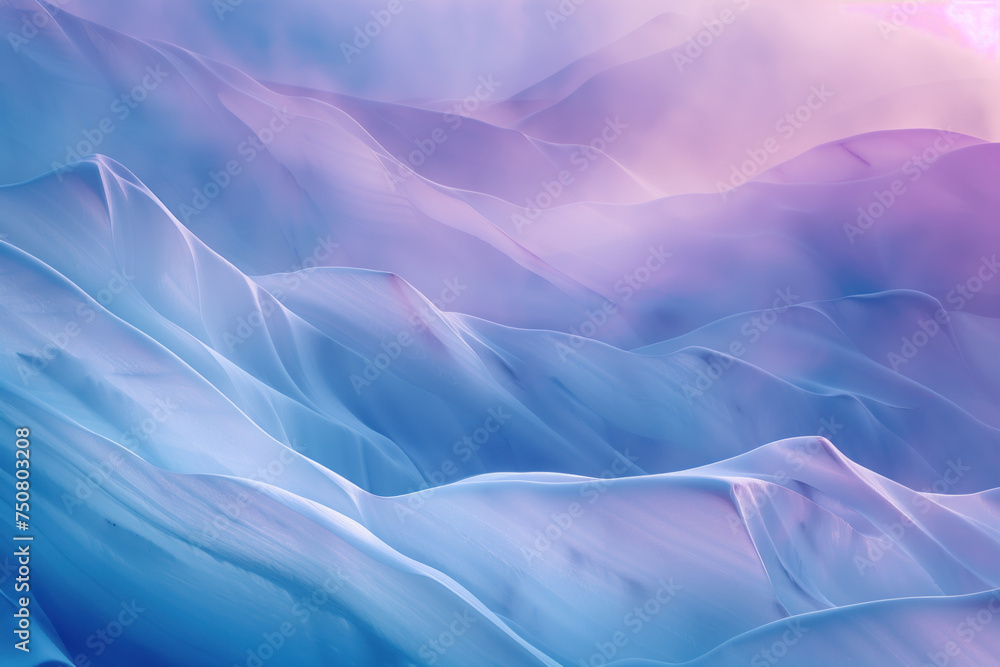 Aufkleber misty glacier. surreal landscape. background image. created with generative ai technology.