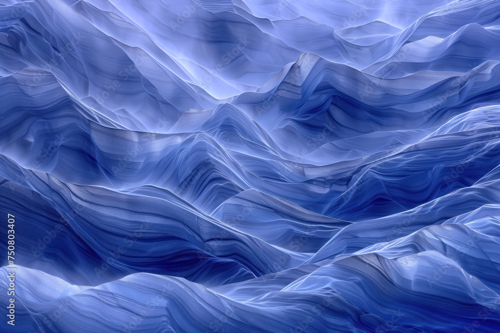 Aufkleber misty glacier. surreal landscape. background image. created with generative ai technology.