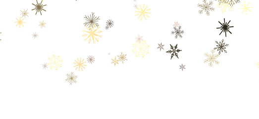 Sparkling Snowfall: Dynamic 3D Illustration of Falling Christmas Snowflakes