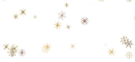 Flurry of Snowflakes: Radiant 3D Illustration Showcasing Falling Festive Snow Crystals
