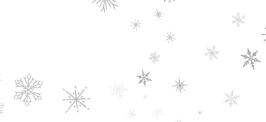 Flurry of Snowflakes: Radiant 3D Illustration Showcasing Falling Festive Snow Crystals