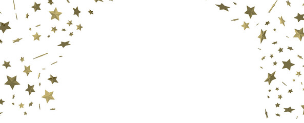 Stellar Symphony: Embark on a Visual Journey with 3D Gold Stars Rain