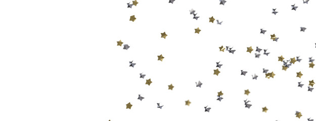 Cosmic Overture: Step Into the Allure of a 3D Gold Stars Rainfall