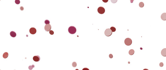 Glittering confetti on a transparent background. Holiday confetti png. red confetti falls from the sky.