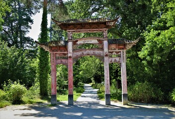 asian  garden in Vincennes park