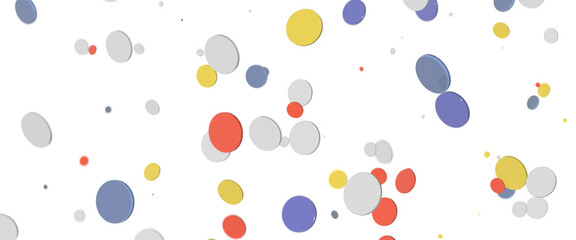 Sunburst and colorful confetti background frame illustration