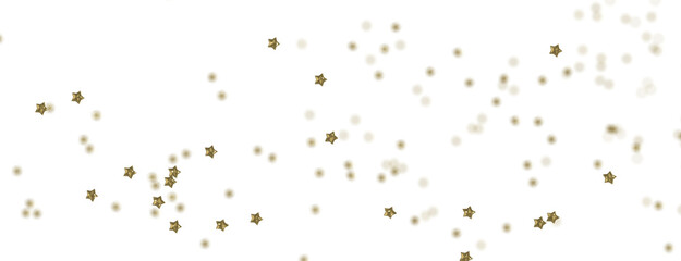 XMAS Stars - A gray whirlwind of golden snowflakes and stars. New