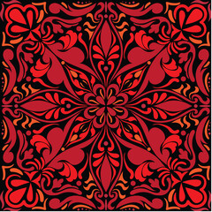 seamless pattern with flowers