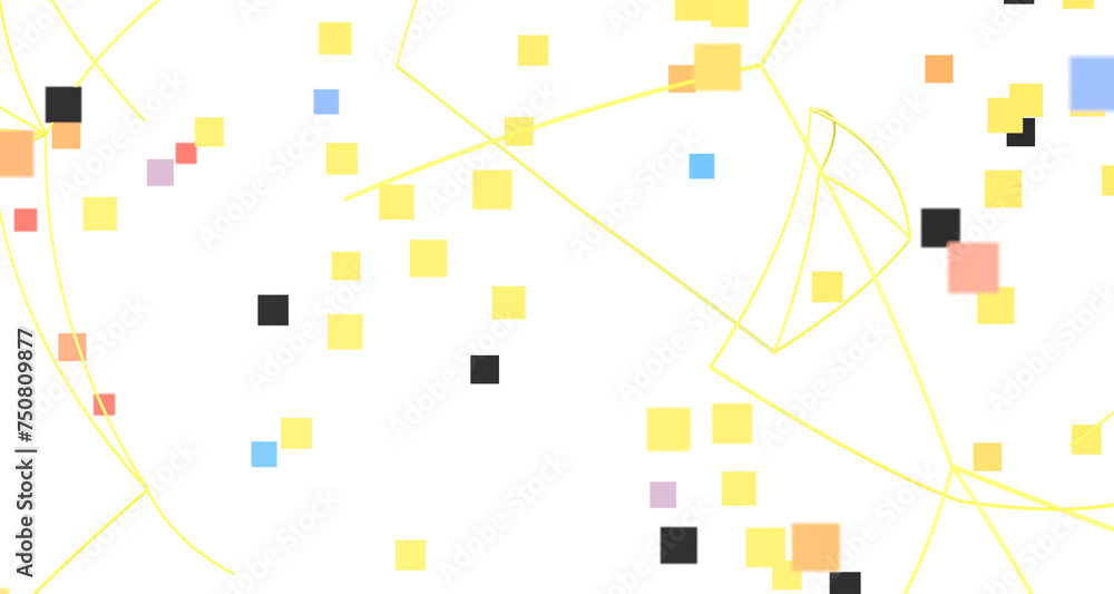 Poster abstract polygonal space with connecting dots and lines. dark background. connection structure. 3d w