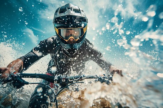 Photograph athletes in action from surfing to mountain biking