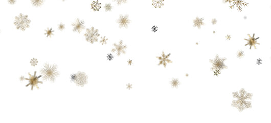 Festive Snow Drift: Captivating 3D Illustration of Descending Christmas Snowflakes