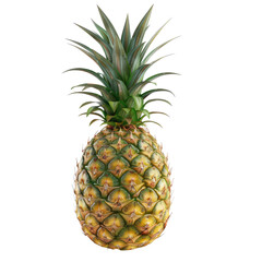 Photo of pineapple fruit isolated on transparent background