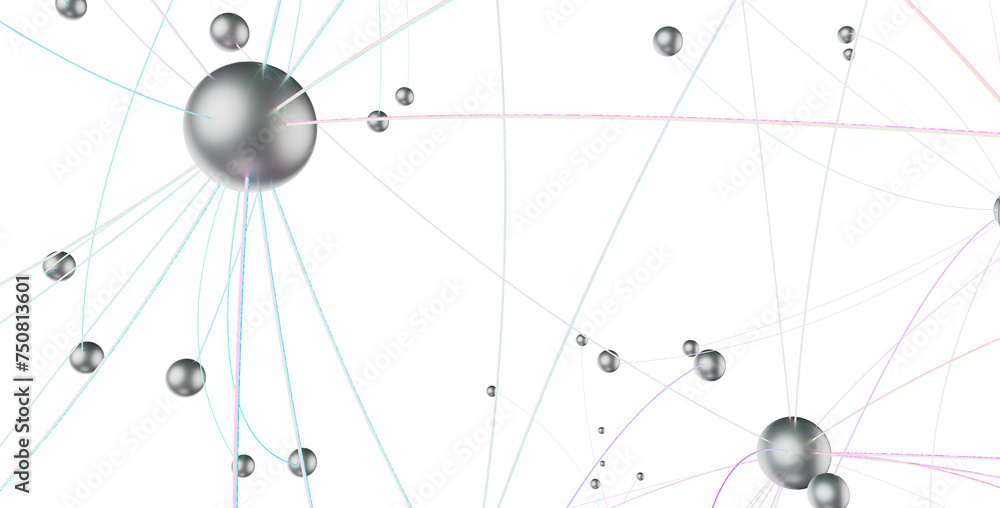 Poster Concept of AI technology, Motion of digital data flow.
